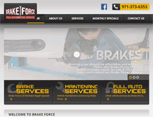 Tablet Screenshot of brakeforce.net